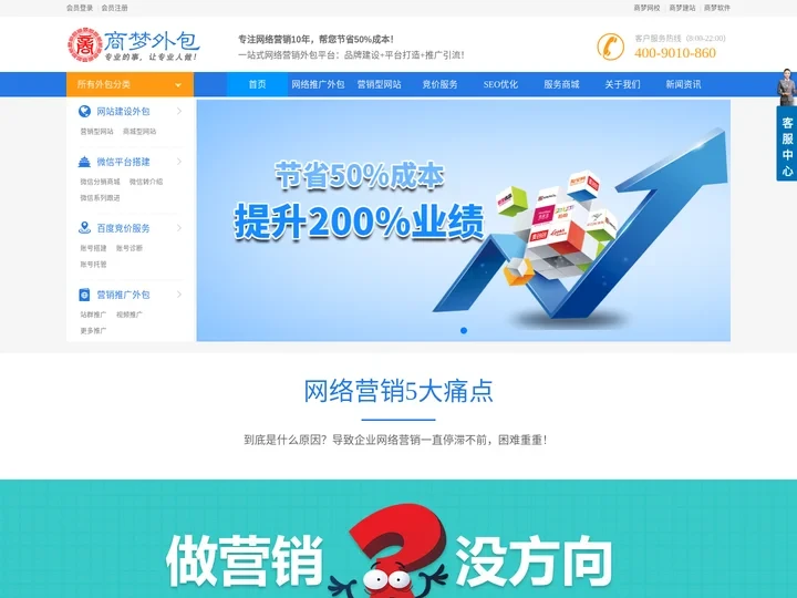 商梦网络外包推广-网络营销推广外包平台-营销型网站建设[官方网站]
