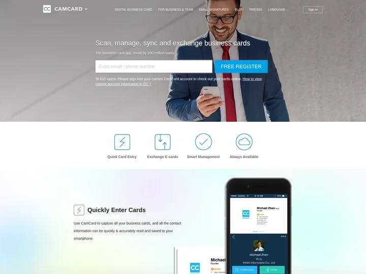 CamCard: Free Digital Business Cards for Teams and individua