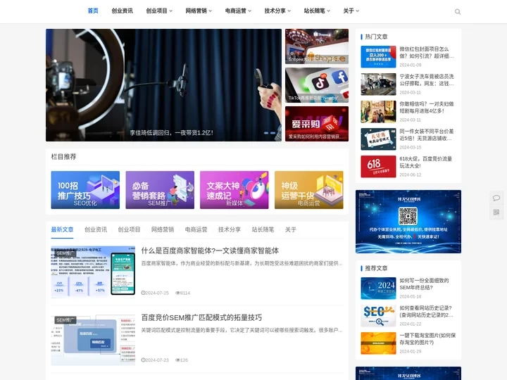 网络营销|电商运营|创业项目_付戈SEO博客