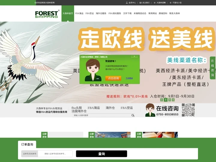 亚马逊FBA头程_FBA海运_FBA空运_跨境物流-大森林全球物流