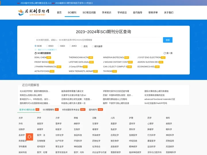 助力SCI期刊让国际学术交流更简单-月期刊咨询网