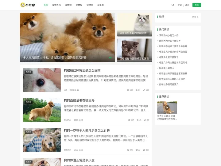 养宠物小常识_宠物狗_宠物猫_宠物猪_宠物鸟 - 布布狗