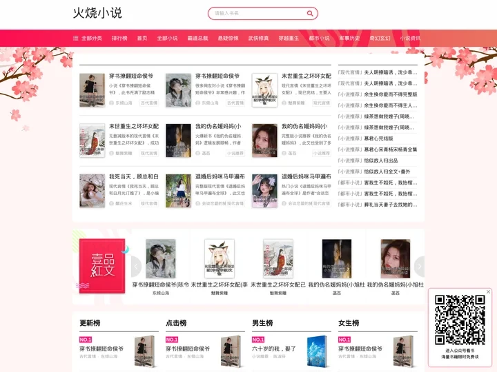 每天推荐热门经典网络小说 - 火烧小说