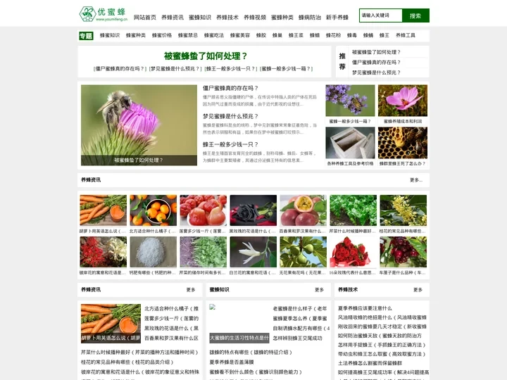 优蜜蜂 - 专注于蜜蜂知识和养蜂技术的网站！