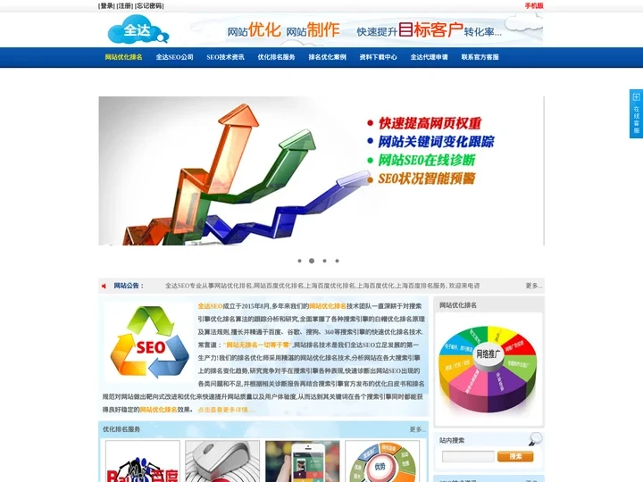 网站SEO优化排名行业引领者！-全达SEO