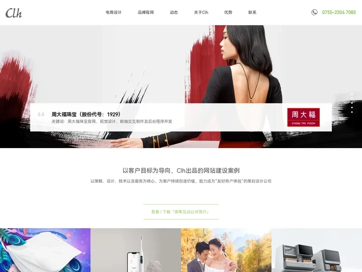 南隼互动丨Clh【官方】-深圳网站设计及建设公司,为企业提供数字化品牌和产品营销解决方案