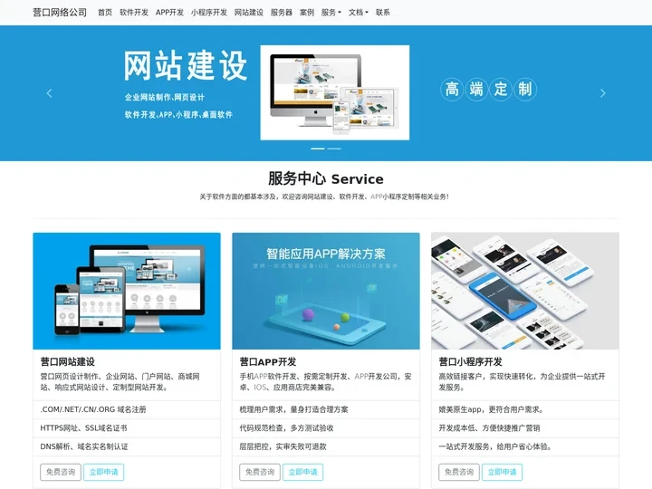 营口网站建设|软件开发|APP开发|小程序制作 - 营口网络公司