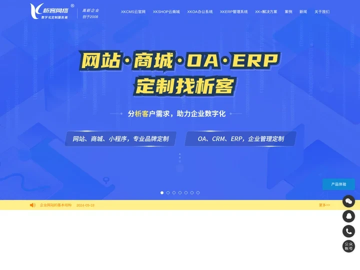 企业网站建设|江门网站建设|小程序商城|ERP系统-析客网络