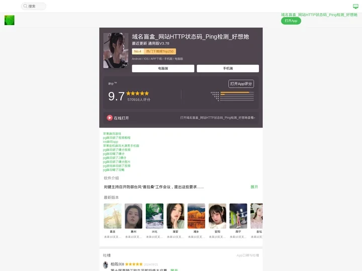 域名盲盒_网站HTTP状态码_Ping检测_好想她