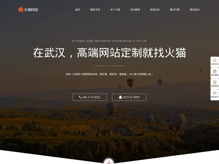 武汉网站建设_网页设计制作与开发 - 「火猫」高端建站公司