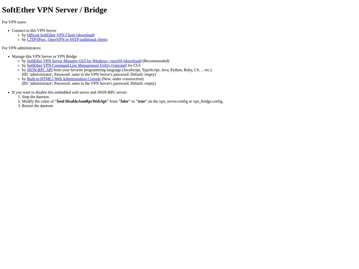SoftEther VPN Server