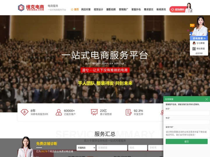 淘宝代运营_京东代运营_天猫代运营_网店代运营平台_维克电商