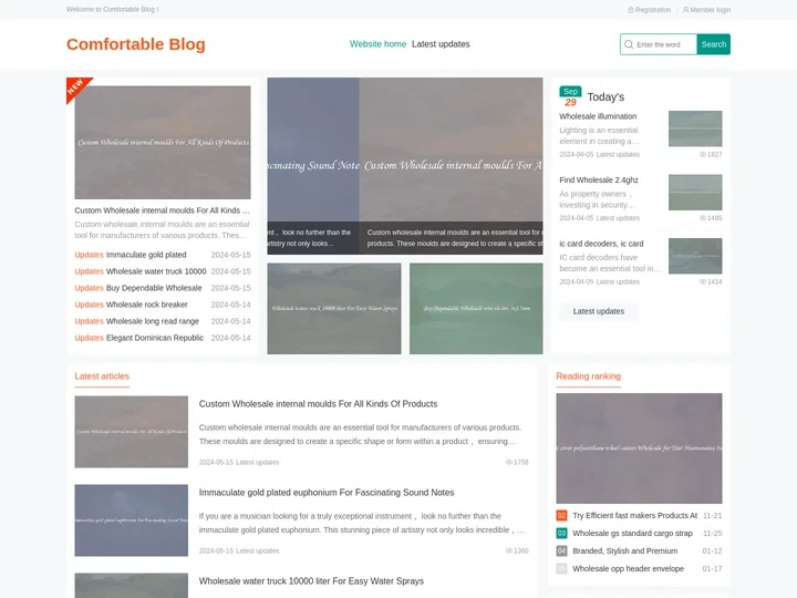 Comfortable Blog