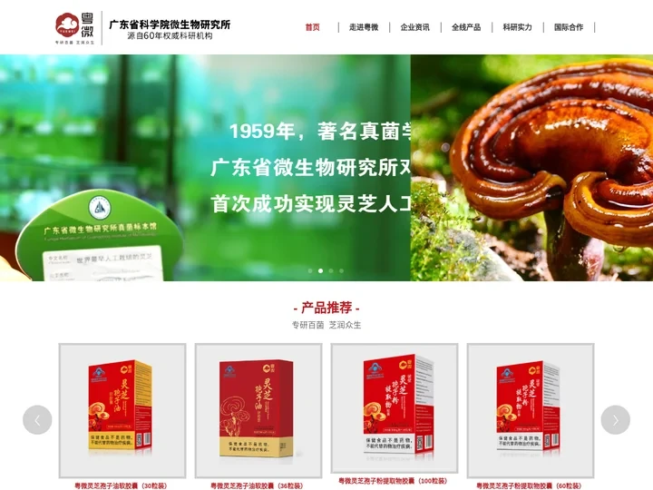 广东粤微食用菌技术有限公司_灵芝_灵芝孢子粉_灵芝孢子油