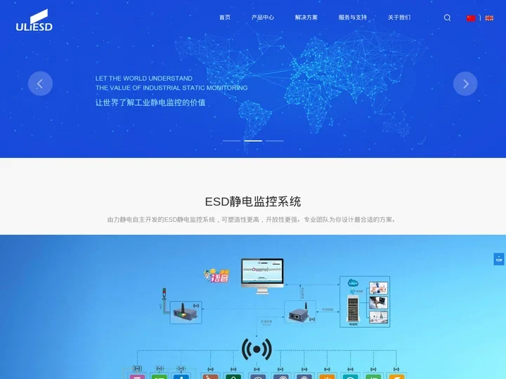 ESD静电联网监控系统|设备接地联网监控系统|手腕带报警器|智能离子风机|双回路防静电手环_由力静电