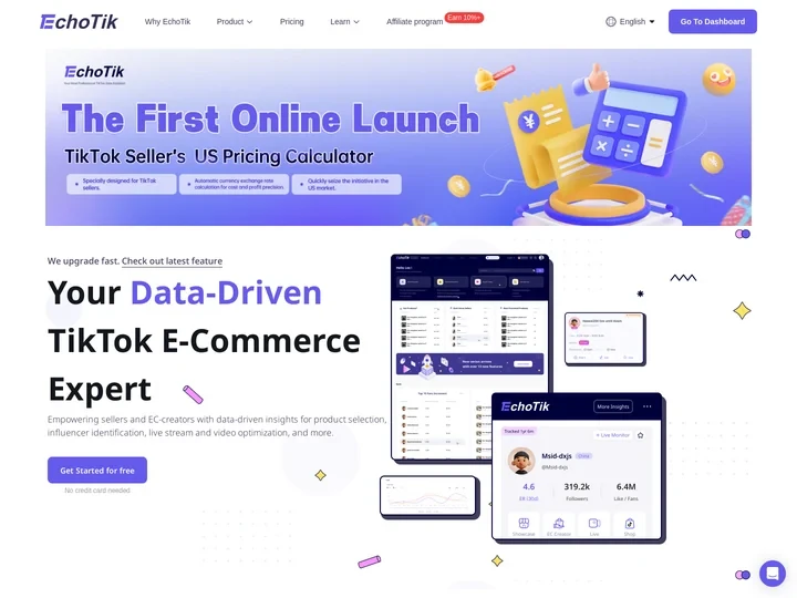 TikTok Data Analytics Tool and Analysis Platform | EchoTik