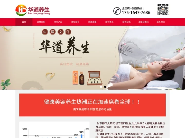 养生馆加盟,美容店养生加盟,减肥美容院加盟,艾灸中医理疗养生项目连锁,华玄道_华道养生