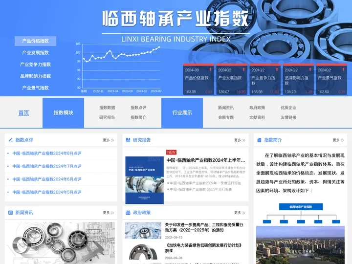临西轴承产业指数
