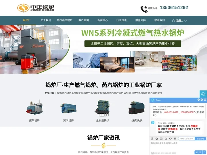 锅炉厂-燃气锅炉_蒸汽锅炉_无锡中正锅炉厂家
