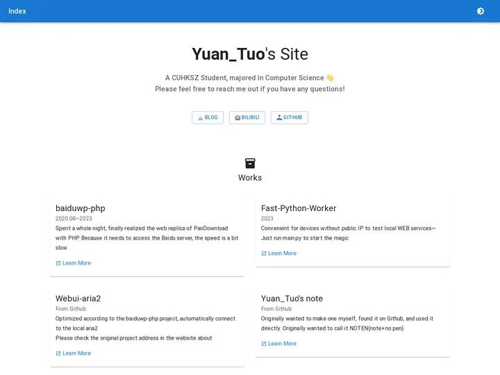 Yuan_Tuo's Site