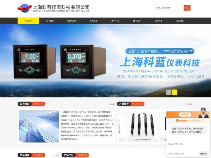 pH污水传感器电极,溶解氧电极传感器-上海科蓝仪表科技有限公司