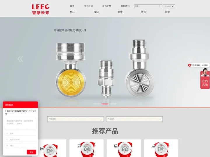 LEEG压力变送器,单晶硅压力变送器,卫生型压力变送器,DMP305X-上海立格仪表有限公司官网