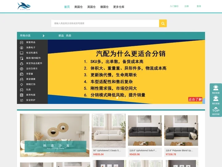 越域网，专业的跨境电商货源分销平台，双向赋能供应商与分销商。我们的产品已在海外仓，提供一件代发服务。无货源或货源少的卖家