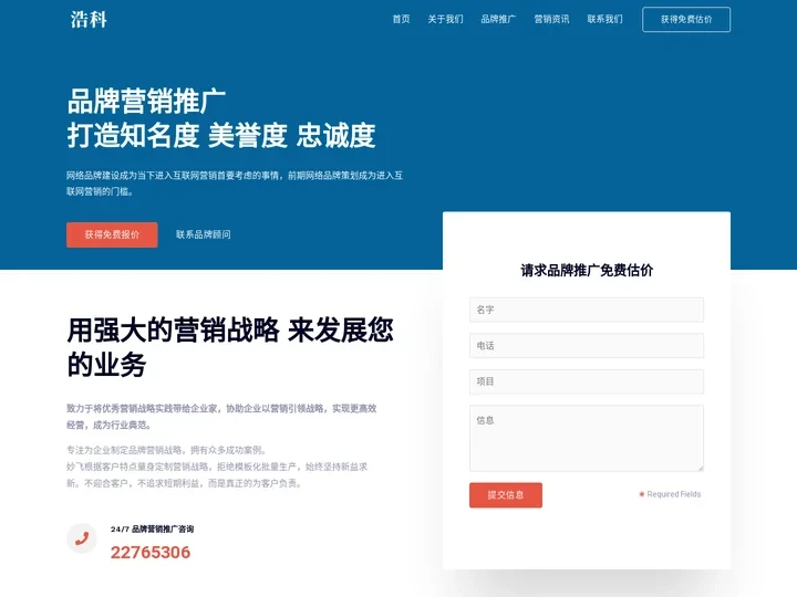 品牌推广_品牌网络营销咨询_浩科营销策划公司