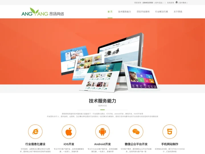 哈尔滨昂扬网络科技有限公司 -- 行业信息化 软件开发 APP开发