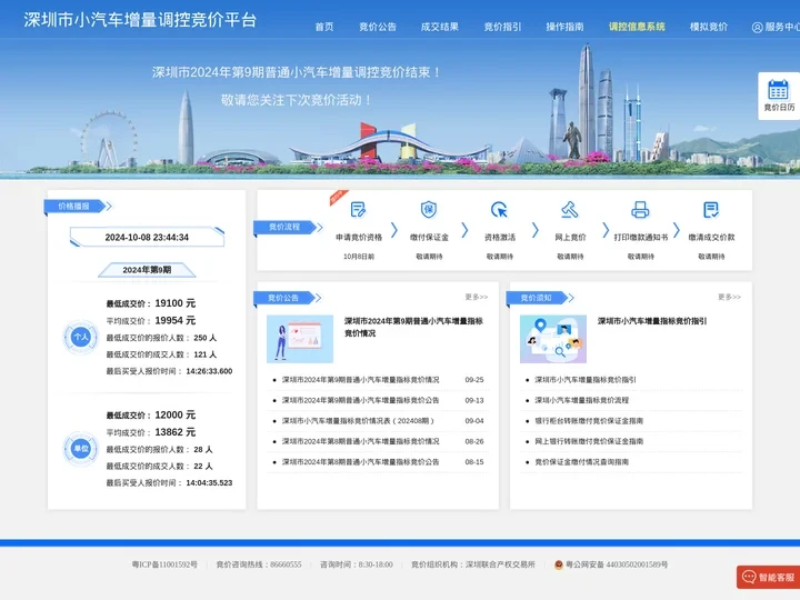 深圳市小汽车增量调控竞价平台