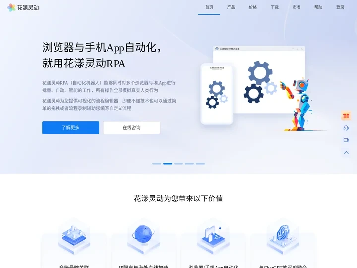 花漾灵动--专注于跨境电商与社媒运营的指纹分身浏览器与自动化机器人（RPA）