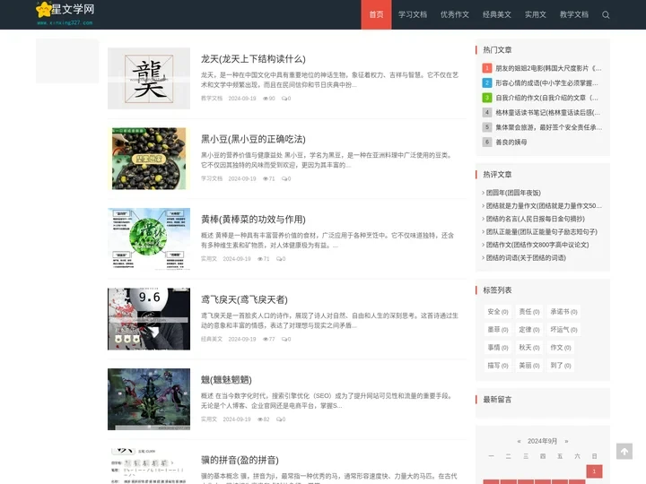 学习文档,优秀作文,经典美文,教学文档-星星文学网