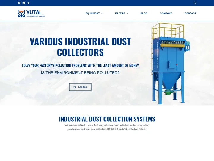 Industrial Dust Collectors - Baghouse Filters - YUTAI Dust C