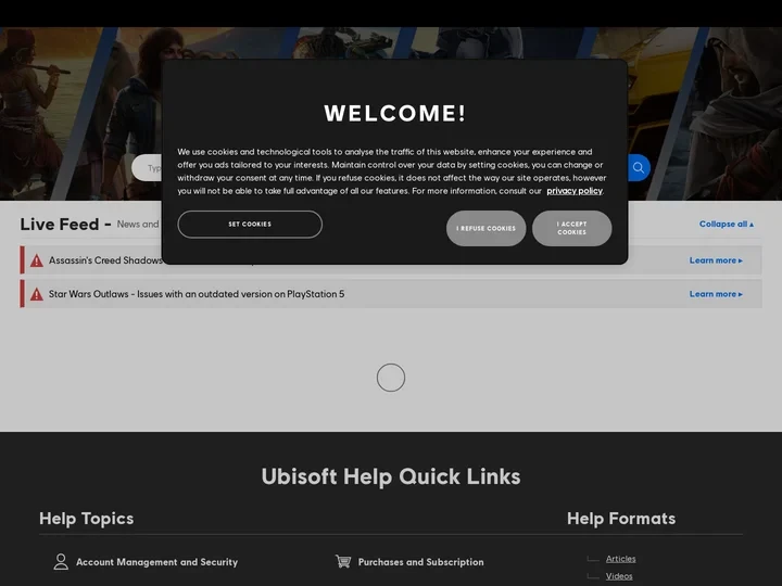 Ubisoft Help - Official Account & Game Support