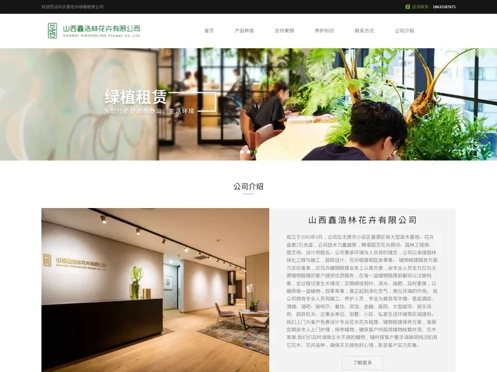 太原绿植租赁,专业花卉盆栽养护-山西鑫浩林花卉有限公司