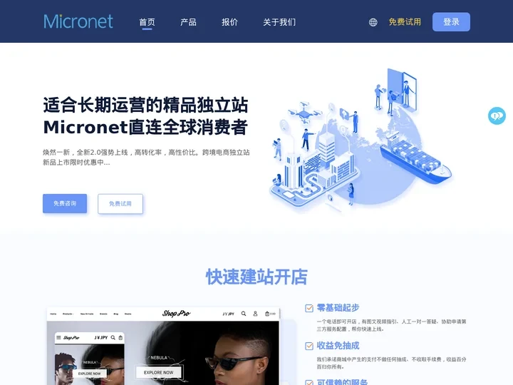 广州微网_广东微网_Micronet微网_跨境电商独立站,微网系统,微网科技,微网集团