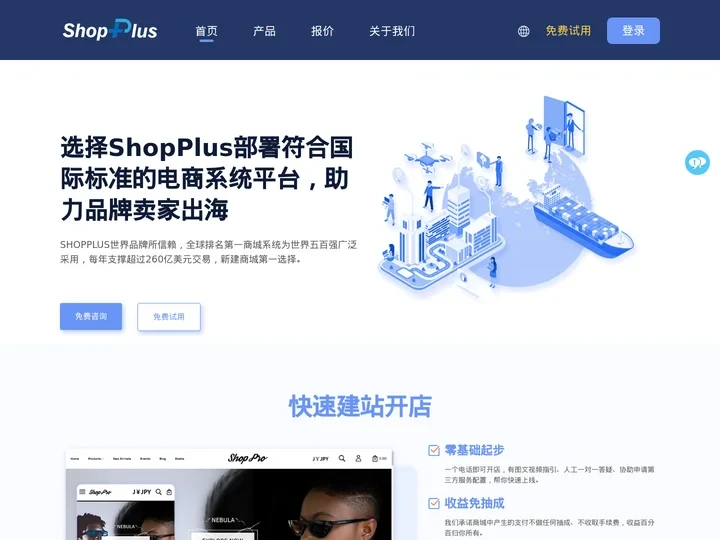 SHOPPLUS跨境电商平台_独立站_外贸建站平台_跨境独立站_品牌出海_外贸B2C_SHOPPLUS