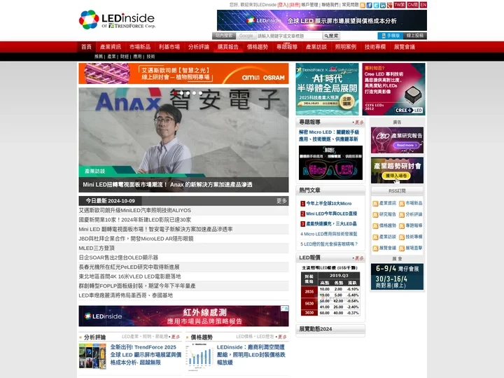 LEDinside – LED, LED照明, LED交易, LED研究報告, LED市場, 所有LED專業資訊都在LE