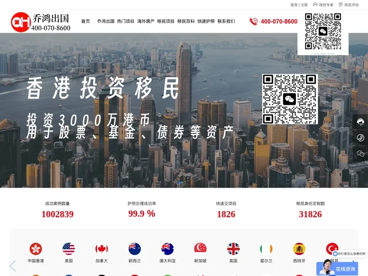 国外留学_购房移民办理_投资技术移民办理-深圳市乔鸿海外投资顾问有限公司