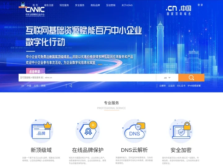 域名注册_dns解析_安全认证_领先的互联网域名应用服务商|国旭科技:www.xdns.cn