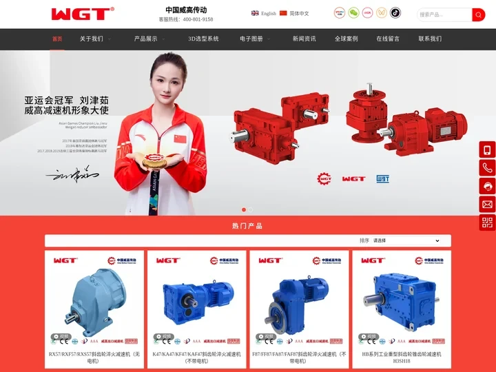 减速机厂家, 摆线针轮, 齿轮减速机, 蜗轮蜗杆, 工业齿轮箱 – WGT中国威高传动_中国著名的减速器_电机_专利齿轮