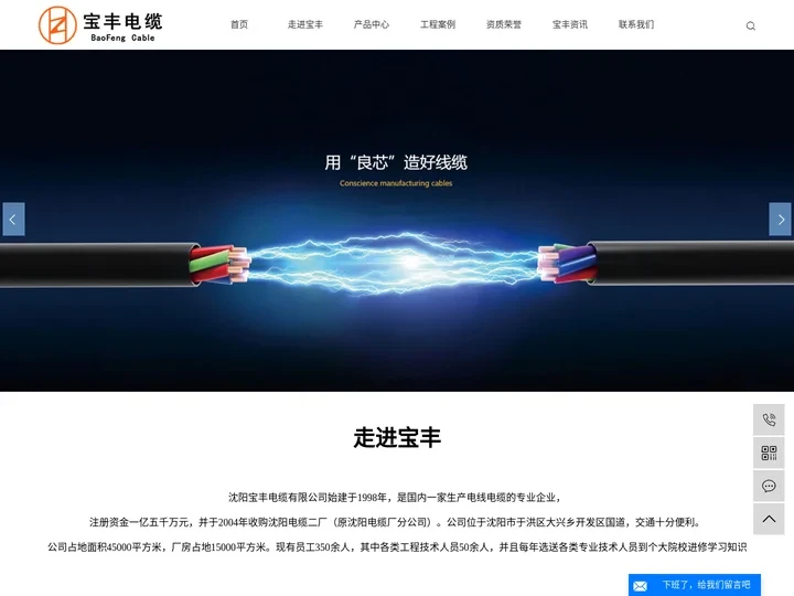 沈阳电线电缆_沈阳电缆厂家_高压电缆厂家-沈阳宝丰电缆有限公司