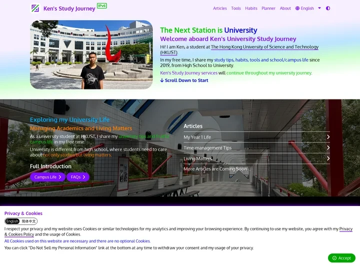 Ken's Study Journey - Study Tips & Campus Life by a Universi