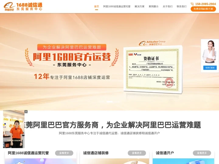 东莞阿里巴巴官方服务商-1688代运营公司-诚信通店铺装修-东莞优术网络科技有限公司