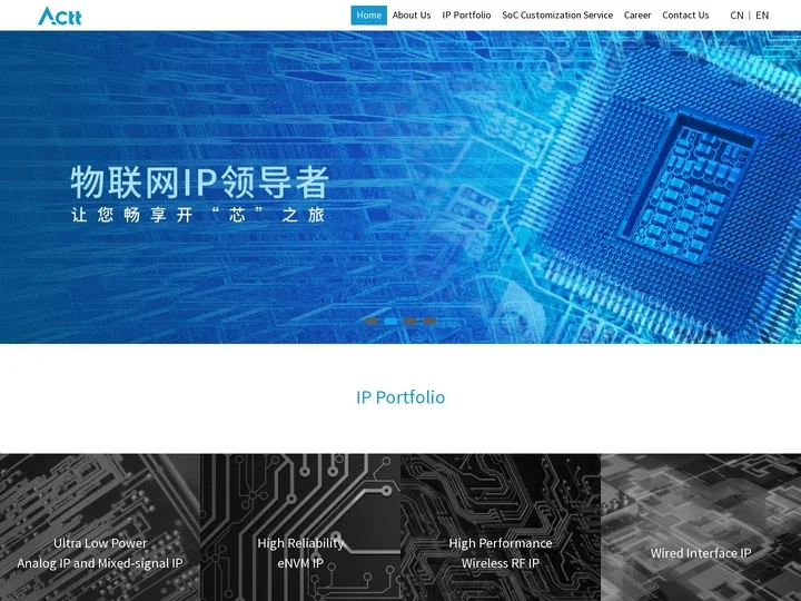 锐成芯微 Actt——值得信赖的IP提供商