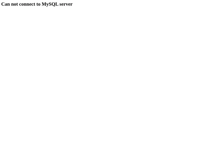 Can not connect to MySQL server