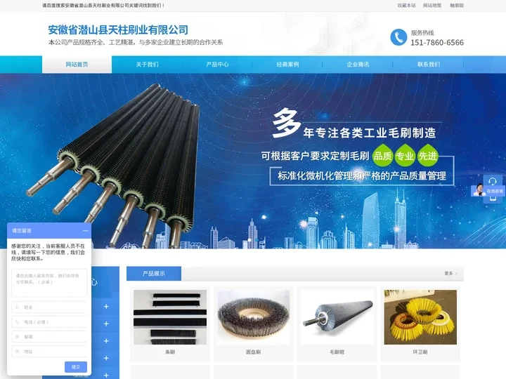 条刷-毛刷辊-工业尼龙清洗机毛刷辊-起毛纺织机条刷-天柱刷业