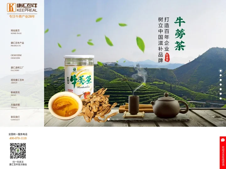 牛蒡_牛蒡茶_牛蒡茶厂家代加工-徐州康汇百年食品有限公司