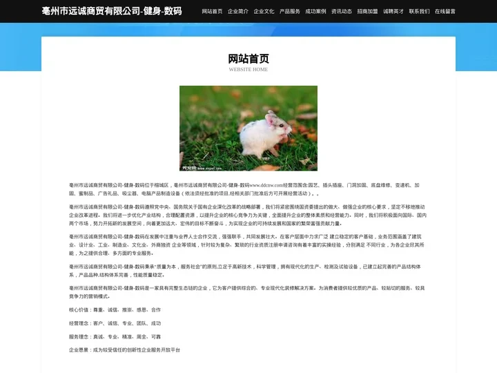 亳州市远诚商贸有限公司-健身-数码