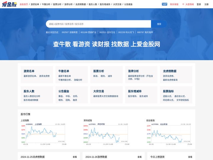 爱金股-股票信息数据查询系统-AiJinGu.Com